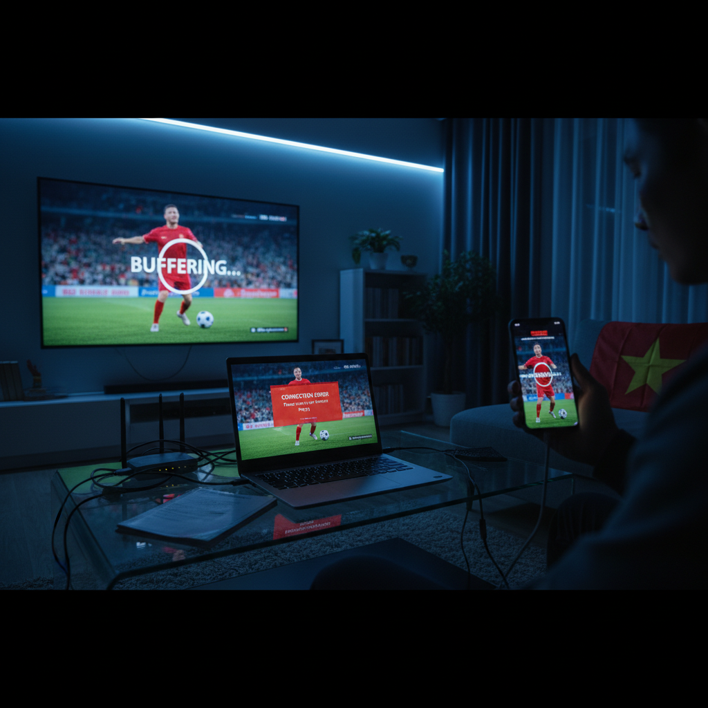Lỗi Xem Trực Tiếp Bóng Đá Online 2026 — 7 Cách Xử Lý Nhanh