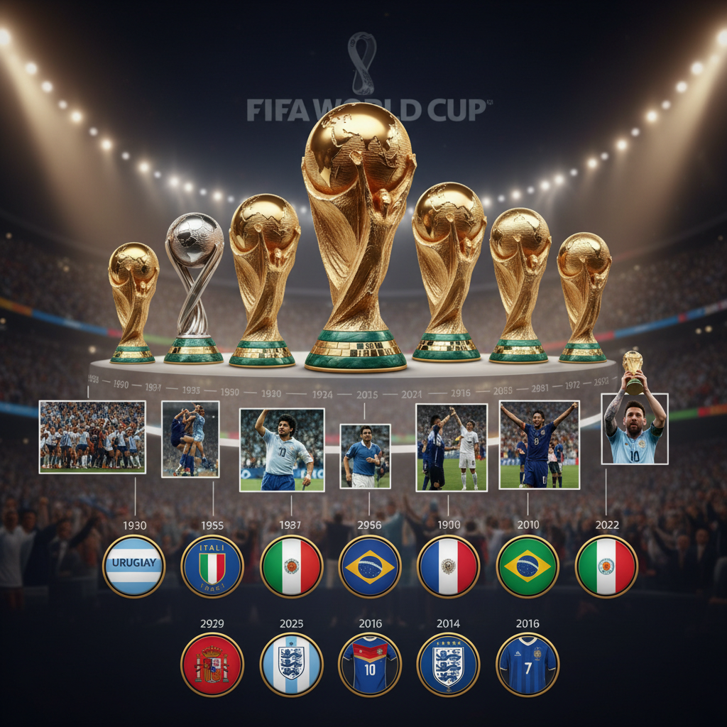 Lịch Sử World Cup Từ 1930 Đến 2022 - 22 Kỳ Đấu Huyền Thoại | KliveGeo